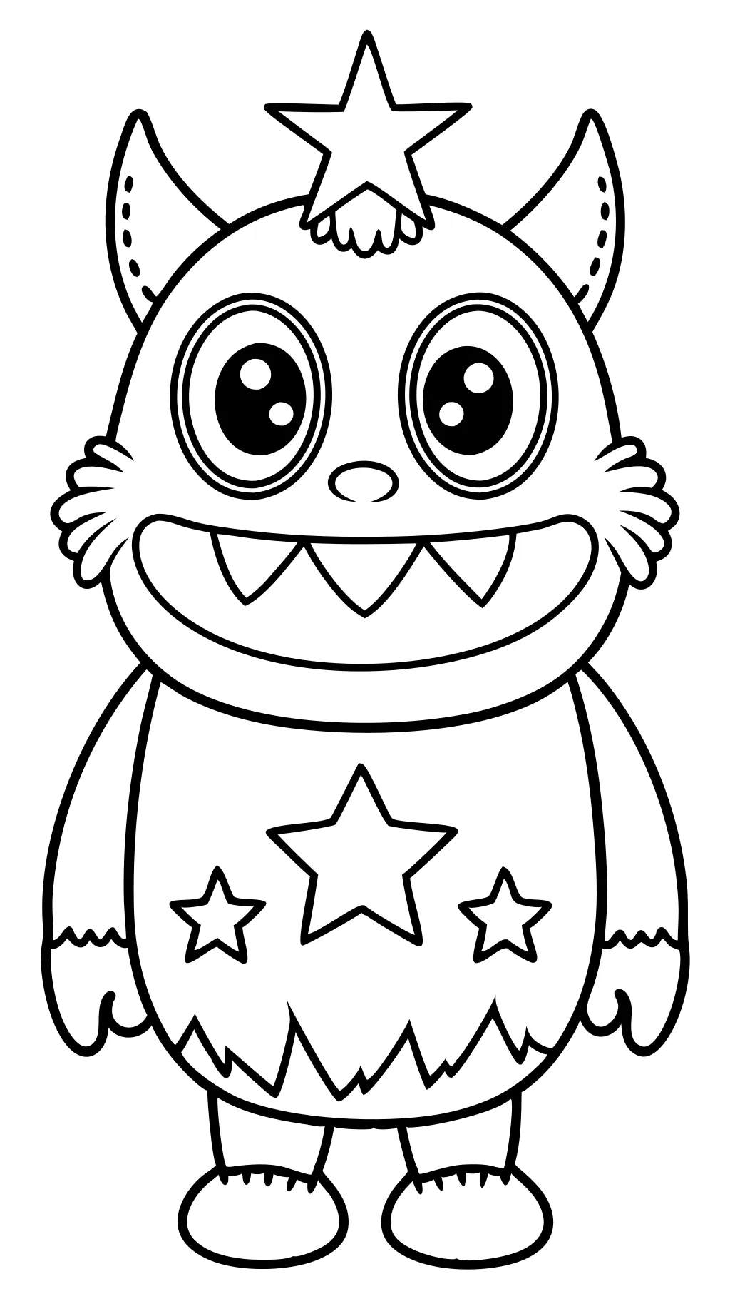 printable monster coloring pages